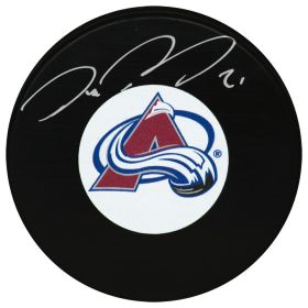 Peter Forsberg Signed Colorado Avalanche Logo Hockey Puck