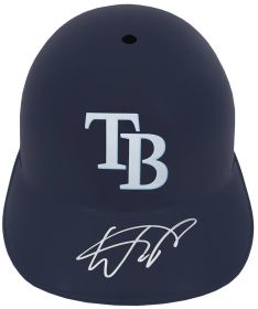 Wander Franco Signed Tampa Bay Rays Replica Souvenir Batting Helmet