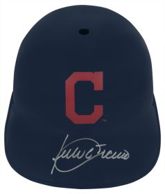 Julio Franco Signed Cleveland Indians Souvenir Replica Batting Helmet