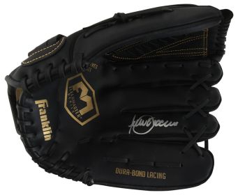 Julio Franco Signed Franklin Fieldmaster Black Baseball Fielders Glove