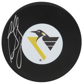 Ron Francis Signed Pittsburgh Penguins Logo Hockey Puck