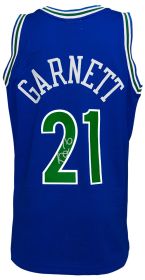 Kevin Garnett Signed Minnesota Timberwolves Throwback Jersey 1995