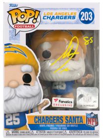 Antonio Gates Signed Chargers 'SANTA' Funko Pop Doll #203