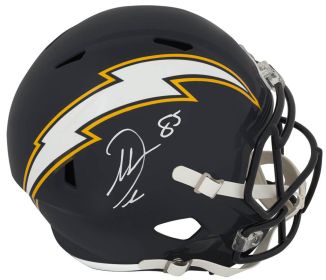 Antonio Gates Signed Chargers Navy Throwback Riddell Replica Helmet