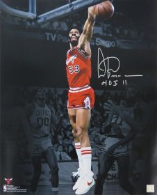 Artis Gilmore Signed Chicago Bulls Slam Dunk Spotlight Action w/HOF'11