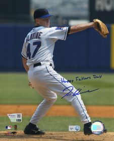 Tom Glavine Signed New York Mets Action Photo w/Happy Father's Day - Fanatics