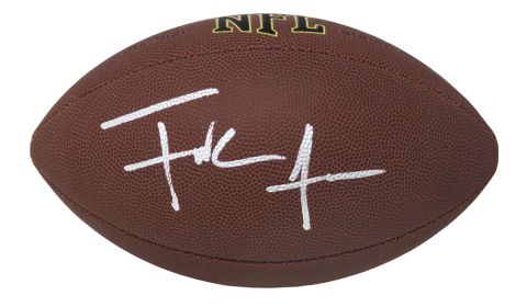 Frank Gore Signed Wilson Super Grip Full Size NFL Football