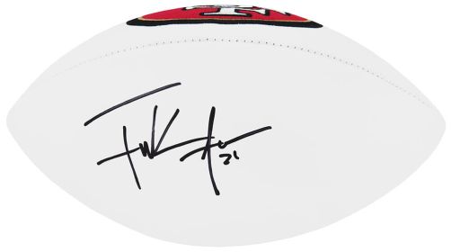 Frank Gore Signed Wilson San Francisco 49ers White Football