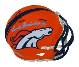 Randy Gradishar Signed Denver Broncos Riddell Speed Helmet