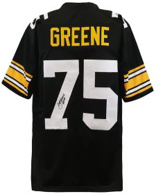 Joe Greene Signed Black Custom Football Jersey w/HOF'87