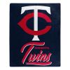 Twins OFFICIAL MLB "Signature" Raschel Throw Blanket