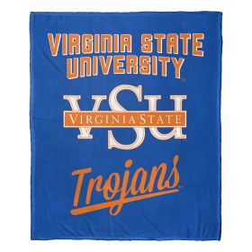 Virginia State Trojans OFFICIAL NCAA Silk Touch Throw Blanket