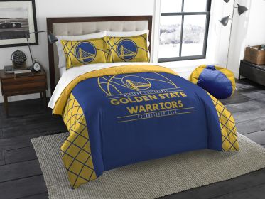 Warriors OFFICIAL NBA "Reverse Slam" Full/Queen Comforter & Sham Set