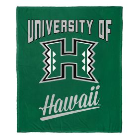 Hawaii OFFICIAL NCAA "Alumni" Silk Touch Throw Blanket; 50" x 60"