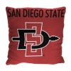 Cal State San Diego OFFICIAL NCAA "Stacked" Woven Pillow; 20" x 20"