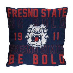 Fresno State OFFICIAL NCAA "Stacked" Woven Pillow