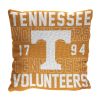 Tennessee OFFICIAL NCAA "Stacked" Woven Pillow