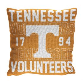 Tennessee OFFICIAL NCAA "Stacked" Woven Pillow