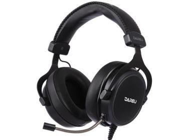 Dareu EK925 Wired Gaming Headset - 7.1 Surround Sound - Memory Foam Ear Pads - 53MM Drivers - Detachable Microphone - Multi Platforms Black Headphone