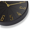 Westclox Black & Gold Modern Analog Wall Clock