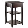 Burke Home Office Printer Stand; Coffee