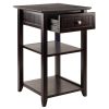 Burke Home Office Printer Stand; Coffee