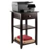 Burke Home Office Printer Stand; Coffee