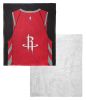 [Personalization Only] OFFICIAL NBA Jersey Silk Touch Sherpa Throw Blanket - Rockets