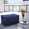 Jaxx Leon Outdoor Bean Bag Ottoman, Navy