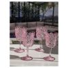 Paisley Plastic Wine Glasses Set of 4 (13oz)