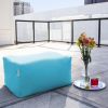 Jaxx Leon Outdoor Bean Bag Ottoman, Light Blue