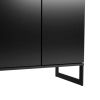 Manhattan Comfort Lexington 59.72 Bookcase with 4 Shelves in Black