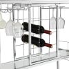 Contemporary Chrome Wine Rack