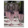 Paisley Plastic Wine Glasses Set of 4 (13oz)